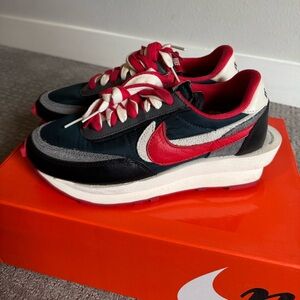 Nike LD waffle sacks undercover Midnight spruce/university red 2021 size 7